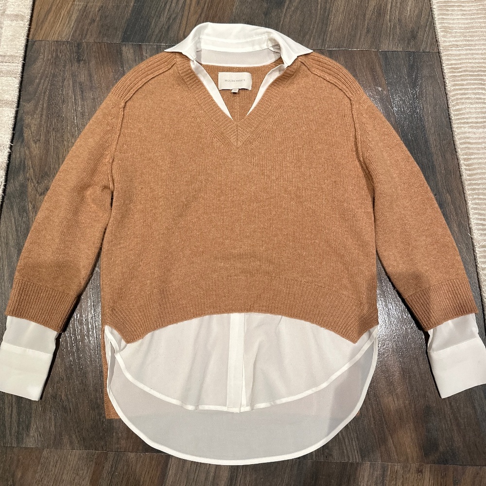 Brochu Walker The Looker Layered V Neck Sweater